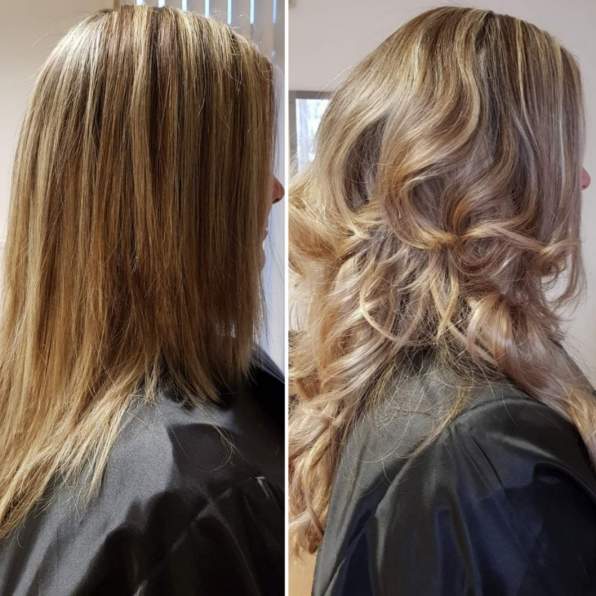 Melírozott haj hosszabbítása