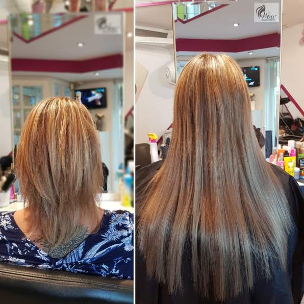 120 fokon kiegyenesített melíros hatású póthaj